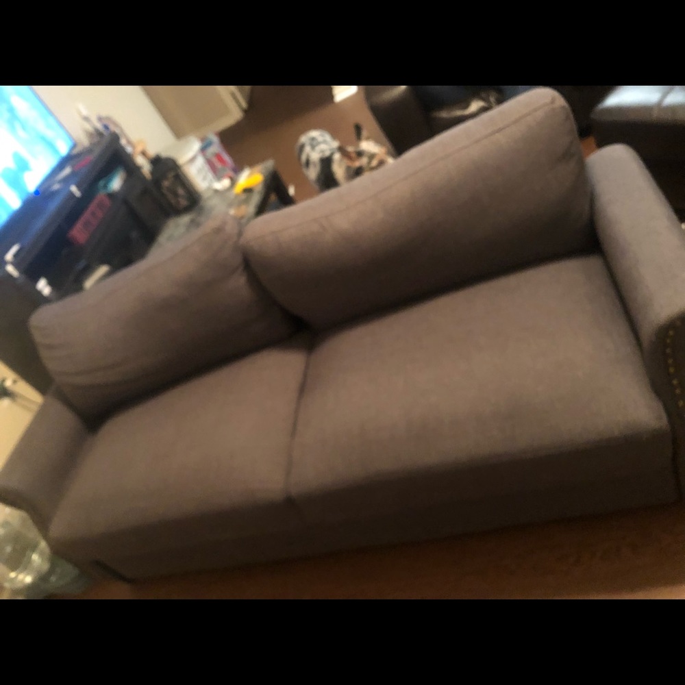 Small couch with storage under